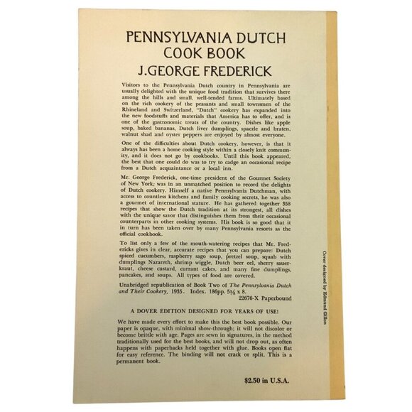 Pennsylvania Dutch Cook Book By J George Frederick 1971 Dover Paperback - Picture 2 of 10